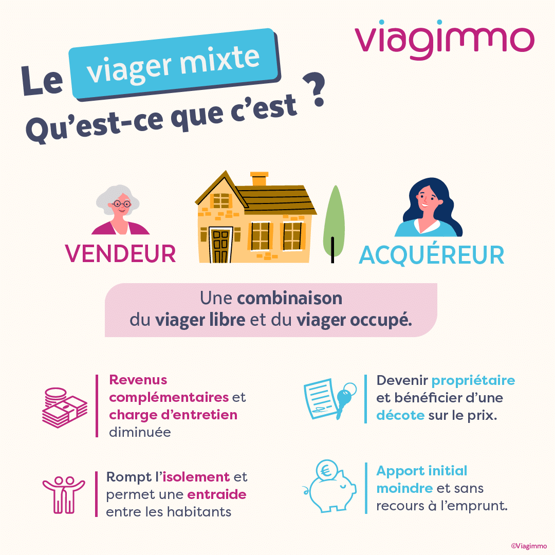 viager mixte, viager, viagimmo, infographie